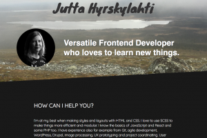 WordPress site with a custom theme