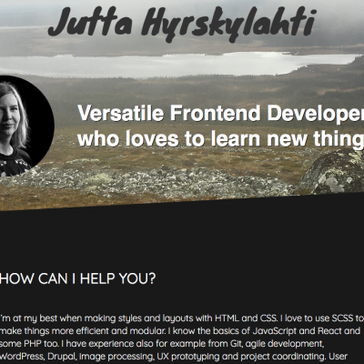 WordPress site with custom theme